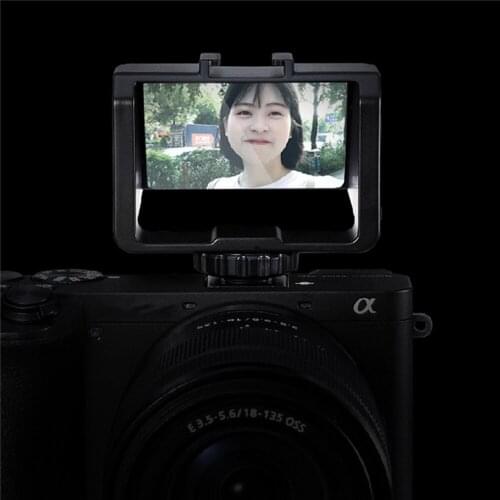 Camera Vlog Selfie Flip Screen Bracket Video Shooting Reverse Mirror Mount for Fujifilm XT2 XT3 XT20 XT30 for Sony A72A73