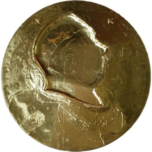 Chinese Red Collection Chairman Maos Large Medallion Badge Mao Zedong Remembrance Seal