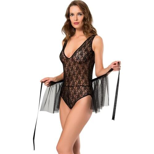 NUNELL BLACK FANTASY SET NEW COLLECTİON SEXY LINGERIE MADE IN TURKEY