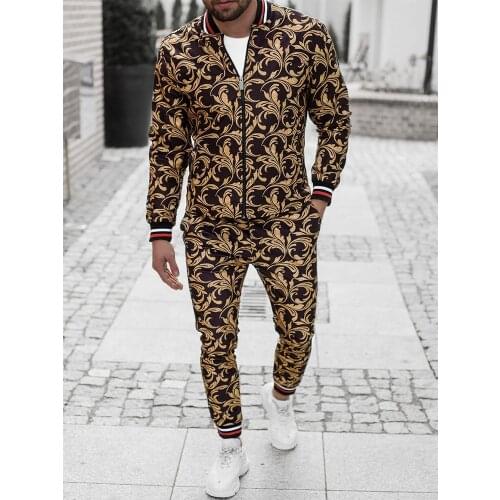 Checkered Men clothes 2 Pieces Sets Tracksuit Mens Jackets+Pants suit Sportwear Gentlemen Plaid Sports Suit TENJINGE Mens Sets