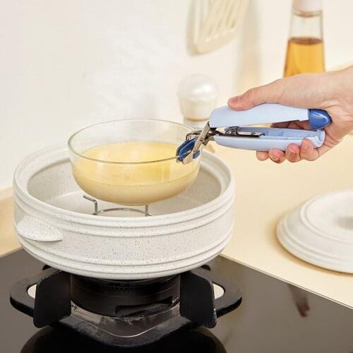 Hot Dish Clamp Anti-scald Clip Lifter Hot Bowl Holder Non-slip Anti-Hot Crockery Clamp Steamer Plier Oven Tool Kitchen Accessory