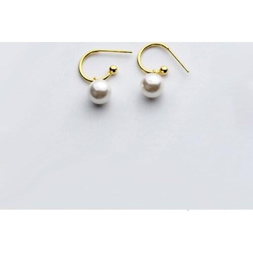 Liemjee Wholesale S925 Silver Multicolor Pearl Earrings Fashion Jewelry For Women Feature Namour Charm Gift All Seasons