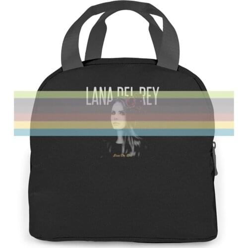 Faashion Lana Del Rey 3D Print Unisex women men Portable insulated lunch bag adult student