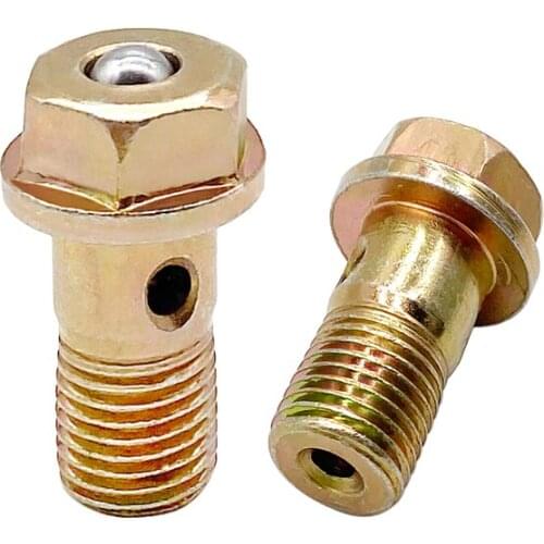 Single Two-hole Hexagonal Spill Valve Screw Hollow Screw M14X1.5