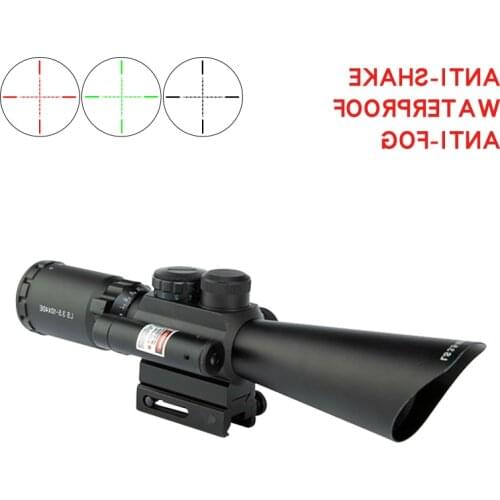 Hunting 3,5-10x40 Powerful Laser optic Sight Telescopic Optical Sight Holographic Objective Collimator Reticle Airsoft Tactical