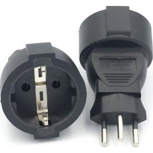 CH TO EU,3 pin Swiss socket adaptor Swiss EU German plug adapter converter plug WA-0181 Swiss plugs turn to French plugs