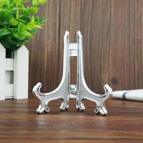 Plastic Display Stand, Silver Easel Display Photo Holder Stand, Displays Picture Frames, Cookbooks, Tablets and Art(12pcs)
