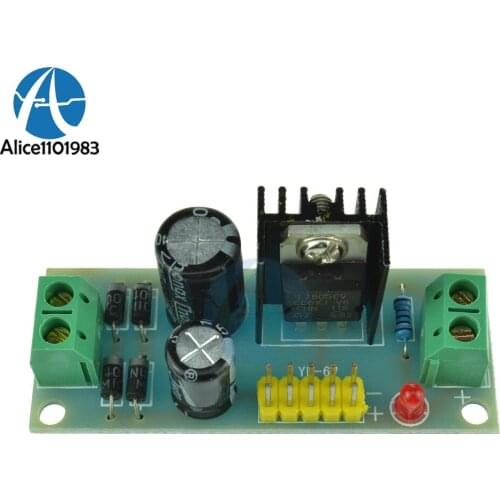 Step Down Converter L7805 LM7805 Board For Arduino Regulator Buck Power Supply Module 7.5V-20V To 5V Diy Electronic PCB Board