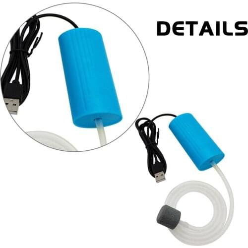 Hot Mini USB Portable Air Pump Mute Energy Saving Supplies Aquarium Fish Tank Oxygen Aquatic Terrarium Fish Tank Accessories