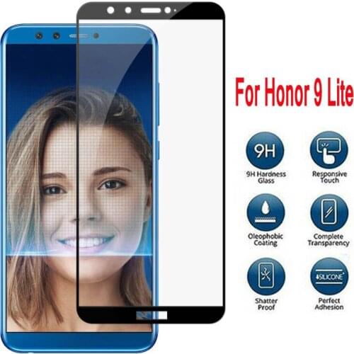 Screen Protector For Huawei Honor 9 lite Glass on the for Honor Honer 9lite 9 light Protective Glass Glas Film Toughed Cover HD