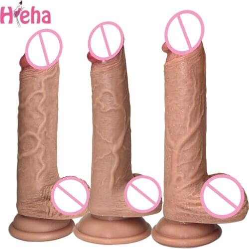 Realistic Dildo Suction Cup Penis Lesbian Erotic Adult Big Dildos for Women Masturbation Vagina G-spot Soft Flesh Dick Sex Toys