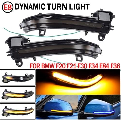 LED Dynamic Turn Signal Side Mirror Sequential Light Indicator For BMW 1 2 3 4 Series X1 F20 F21 F22 F30 F31 F34 F32 E84 i3