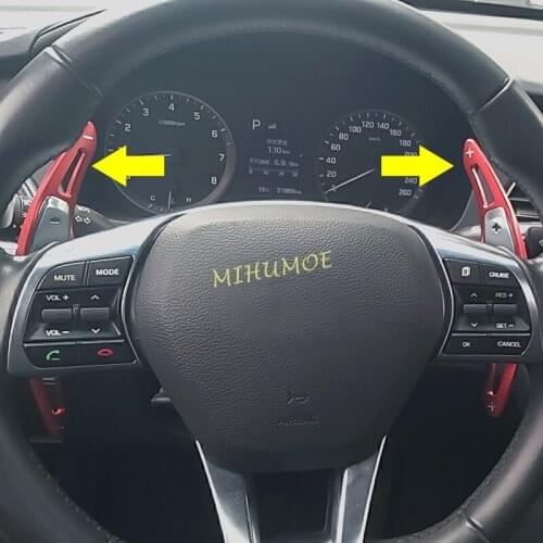 Steering Wheel Paddle Shifter Extension For 2015-2019 Hyundai Sonata (LF) Red