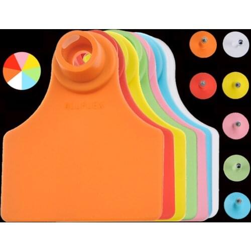 Cow Cattle TPU Ear Tag Signs Without Words Ear Tags Typing Copper Head Earrings Animal Identification Card Pig Ear Number Plate