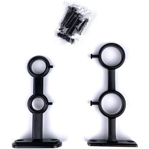 Aluminum alloy Vintage Brackets for Rods Metal Alloy Curtain Tie Back Tieback Holders Wall Hooks Hanger Home Decor