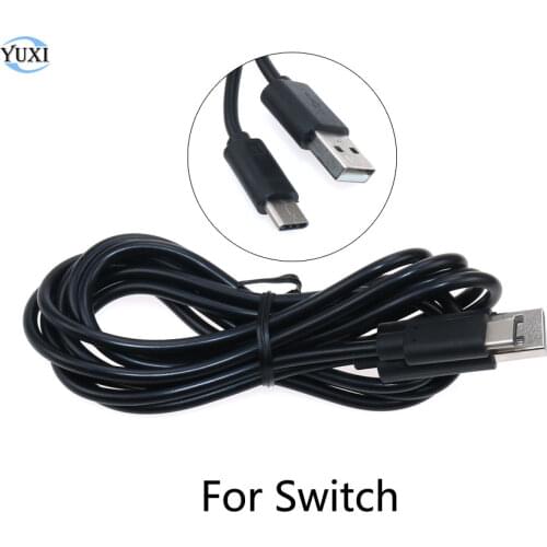 YuXi 1m 2m Type-C USB Reversible Charging Data Cable Line For Nintend Switch NS Fast Charging Type-C USB Charger Cable