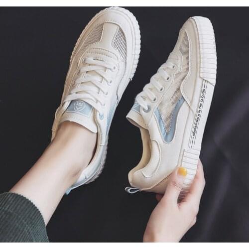 Women White Shoes Women Ins Fashion 2020 New Spring and Summer All-match Thin Shoes Mesh Breathable Sports Shoes