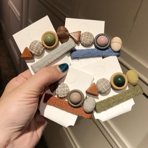 2Pcs/Set Hair Clips for Women Korea Cute Elegant Bangs Hair Clip Hair Clips for Girls Hairpin Hairclip Barrette Hair Accessories