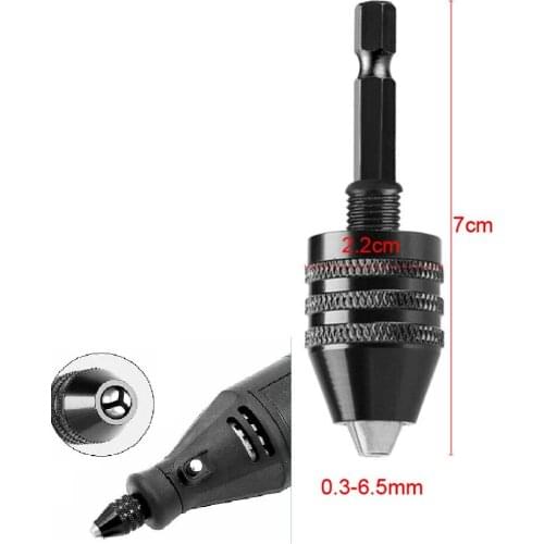 1/4\" Keyless Drill Chuck Conversion Hex Shank Adapter Drill Bit Quick Change Driver Quick-change Hex Shank For Instant Swaps