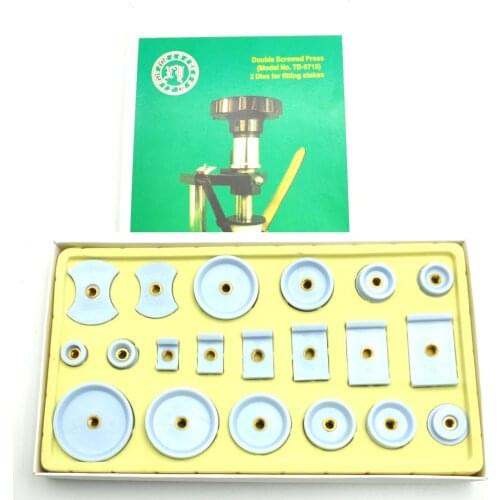 20pcs/set Nylon Derlin Watch Press Dies Set ,4 Watch Case Back Cover Crystal Closer Replacement Watch Press Dies