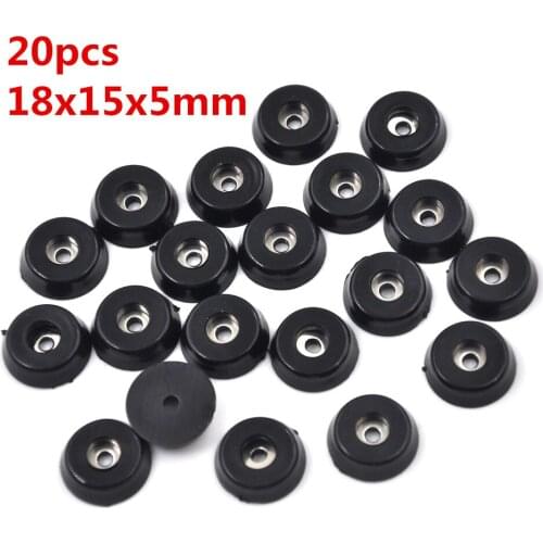 20pcs/lot 18x15x5mm Practical Rubber Table Chair Furniture Feet Leg Pads Tile Floor Protectors