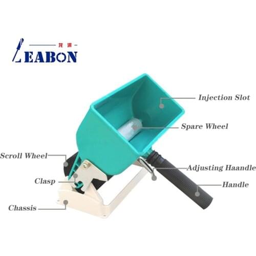 3/6 Inch Manual Roller Glue Applicator Portable Handheld Gluing Machine for Woodworking