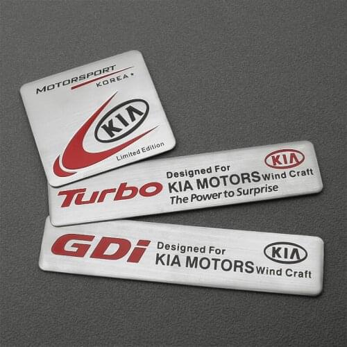 3D Metal Car Stickers Rear Trunk Emblem Badge Decal Auto Accessories For KIA K5 Ceed Rio Forte Sportage Cerato Picanto Sorento