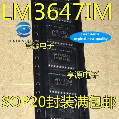 5PCS LM3647IM LM3647IMX SOP-20 LM3647 LM36471M in stock 100% new and original