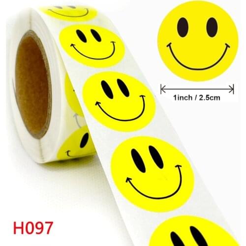 500Pcs Portrait Sticker Colorful Smiling Face Interesting Smile face Stickers Children Kid Toy For Phone Notebook Message Decor