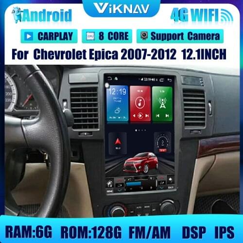 12.1inch Android Car Radio DVD multimedia player For Chevrolet Epica 2007-2012 car GPS Navigation head unit stereo Receiver