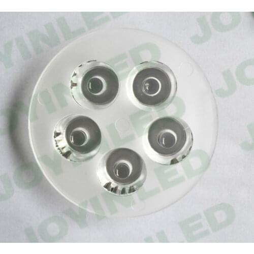 Free shipping 10pcs 5W LED Conjoined Twin Optical Lens \ High Power LED Lens 45 degrees Size: (D)69 * (H)11mm PMMA