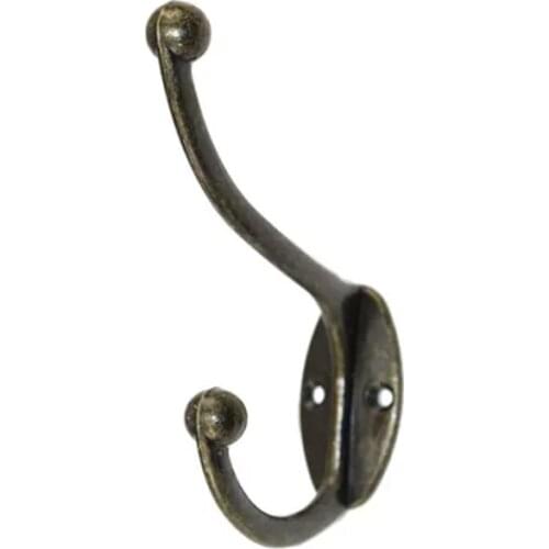 20 pcs 98*50mm Antique Bronze hooks / rural American country style zinc alloy coat hanger hooks