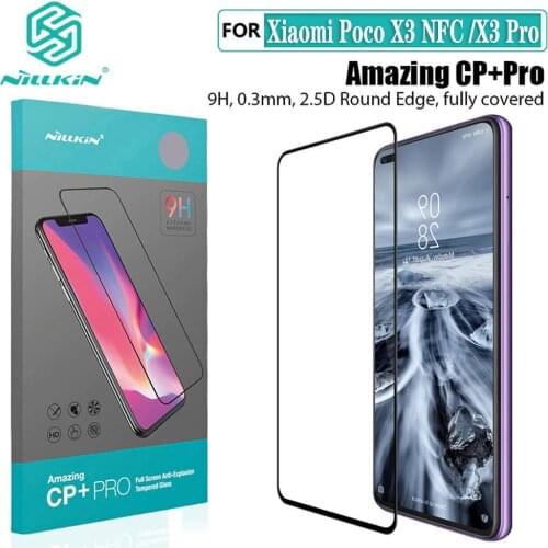 For Xiaomi POCO X3 NFC Screen Protector Nillkin CP+PRO H/H+Pro XD CP+MAX Tempered Glass For Xiaomi POCO X3 NFC Glass
