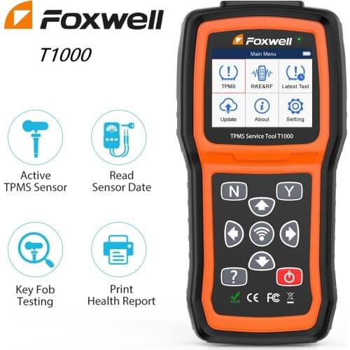 Foxwell T1000 TPMS Activation TPMS Programming TPMS Sensor obd2 Scanner ODB2 Code Reader OBDII Tools