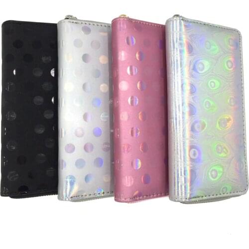 Kandra Fashion Women Polka Dots Pattern Wallets 2019 Laser Hologram Wallet Clutch Female Peacock Print Case Card Holder Carteira