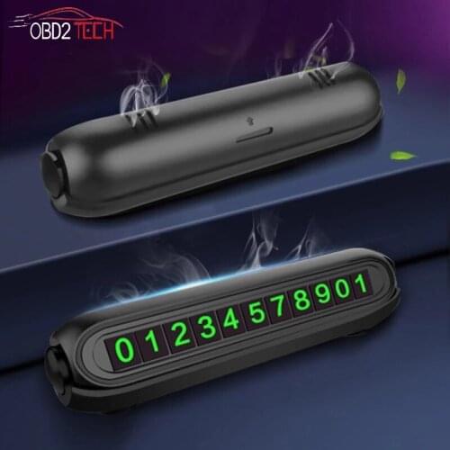 Temporary Car Parking Card With Aromatherapy Telephone Number Card Plate Car Park Stop In Car-styling Automobile Accessories