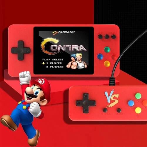 10 pcs a lot K8 Mini Retro Video Game Console Portable Handheld Game 3.0 Inch LCD Built-in Game Player 500 Games