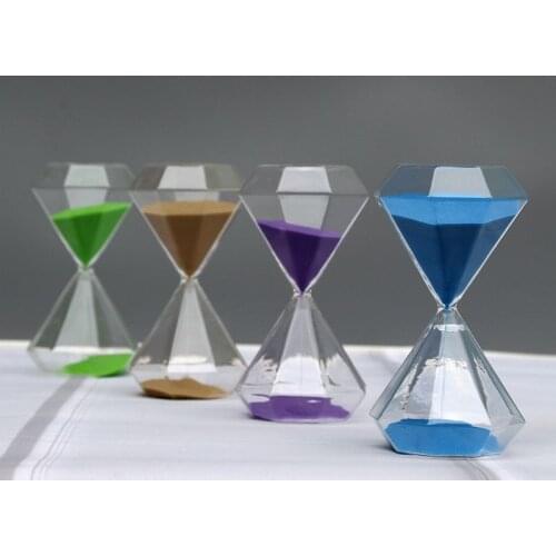 Nordic style Creative Masonry glass hourglass 5/15/30 minutes Craftwork Home living room Office Desk decoration accessory gifts