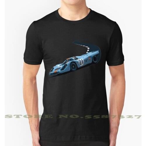 Le Mans Race Car ( 917 ) Fashion Vintage Tshirt T Shirts 917 Racetrack Track Racing Car Le Mans Group C Automotive Boxer Engine