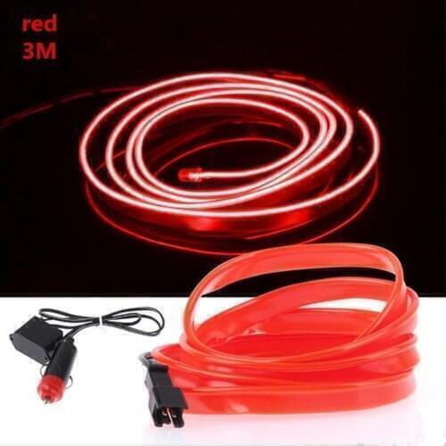 Hot 3M Car Interior Lighting LED Strip Decoration For Toyota avensis Corolla Prius RAV4 Camry Reiz Venza Highlander Prado Sequoi