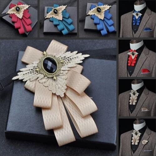 New Free Shipping man Mens male bow tie groom groomsmen married collar flower suit shirt accessories pocket towel 3 piece set