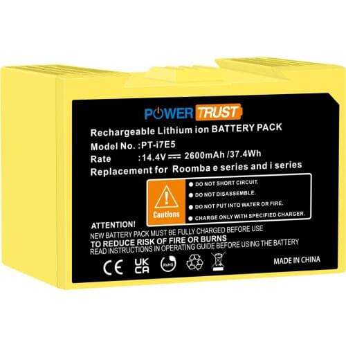 14.4V 2600mAh Rechargeable Battery for iRobot Roomba e5 i7 Roomba i7 i7+ e5 7150 7550 e5150 e5152 Vacuum Cleaner