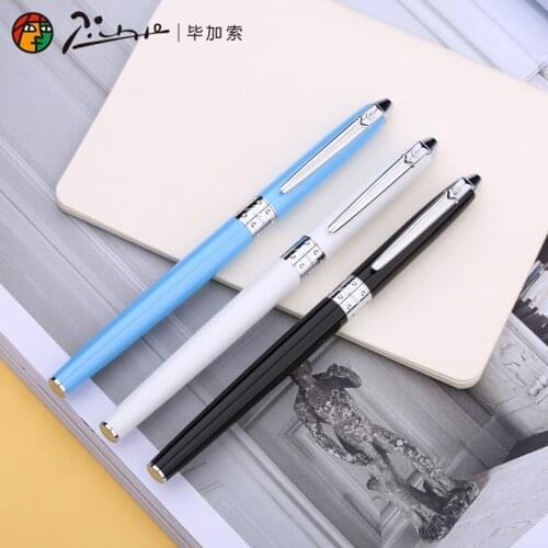 Picasso 605 Pen Adult Student Dark Nib with Gift Set Calligraphy Pen Metal Business luxury fountain pen ink set