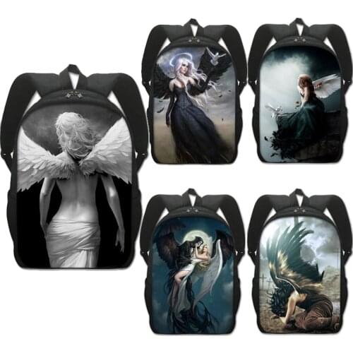 Angel With Broken Wings Young Girls Boys Backpack For Teenager high-capacity Children School Bag Bagpack Student Shoulders Bags