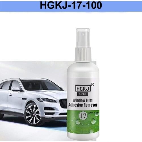 HGKJ-17-100ml Car Accessories Cleaning Auto Windshield Cleaner Window Solar Film Glass Film Remover Window Film Adhesive Remover