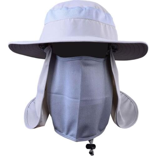 Suns Anti UV Protection Face Cover Neck Flap Sun Cap Headband Sun Rain Hat Cap Fishing Hiking 2019