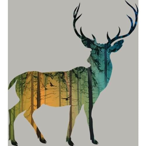 Animal Thermal Sticker Patch Diy Heat Transfer Fashion Vinyl Appliqued Tops Parches Abstract Goat Pattern Patch