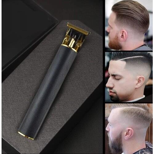 USB Rechargeable T9 Baldheaded Hair Clipper Electric hair trimmer Cordless Shaver Trimmer 0mm Men Barber Hair Cutting Machine