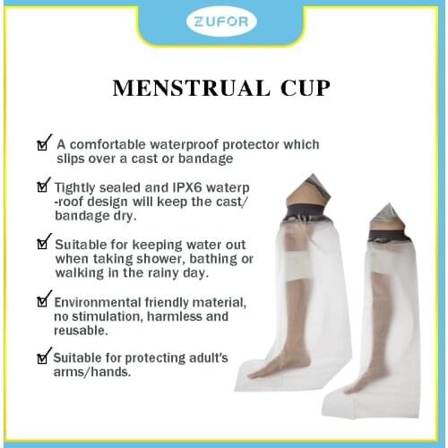 Adult Bathing Waterproof Jacket for Leg Burns and Scalds Fracture Gypsum Protective Equipment Bathing Waterproof Nursing Jacket