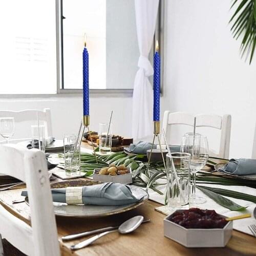 1 Pair 100% Pure Beeswax Handmade Taper Candles, Smokeless Dripless Wax Candles, Beeswax Candle for Home Gift Ideas E56C